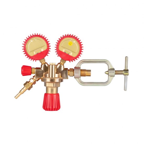 купить FoxWeld Редуктор CR300-Ac (ацетиленовый, 2 манометра, вентиль, пр-во FoxWeld/КНР)