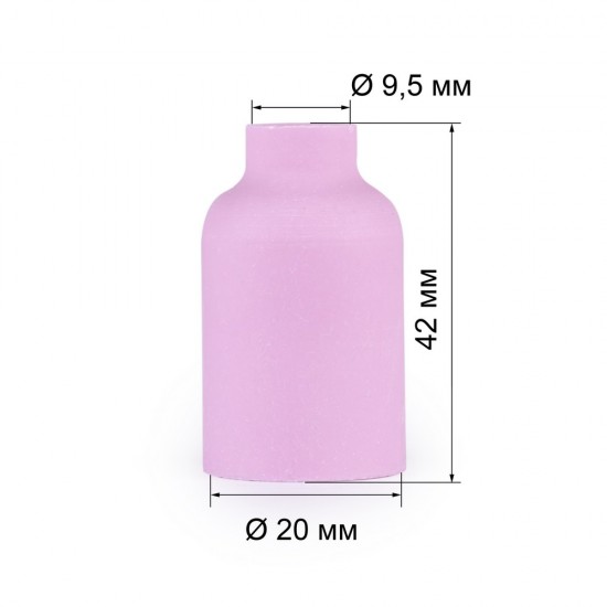 купить FoxWeld Сопло керам. 9,5мм №6 газ.линза (701.0422/TC0033, 42мм, пр-во FoxWeld/КНР)