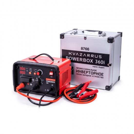 купить Инверторное пуско-зарядное устройство KVAZARRUS PowerBox 360i, таймер, алюминиевый кейс