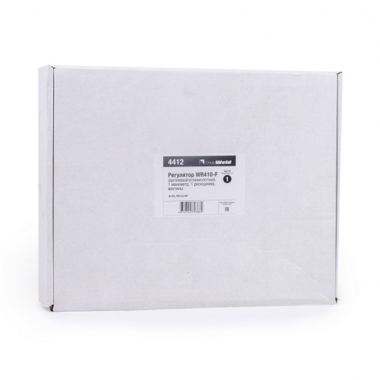 купить Регулятор FoxWeld  WR410-F (аргоновый/углекислотный, 1 манометр, 1 расходомер, вентиль, пр-во FoxWeld/КНР)