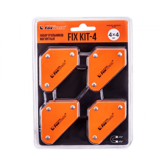 купить Набор угольников магнитных FIX KIT-4 4шт/комплект, 45/90/135град, усилие 4 х 4кг