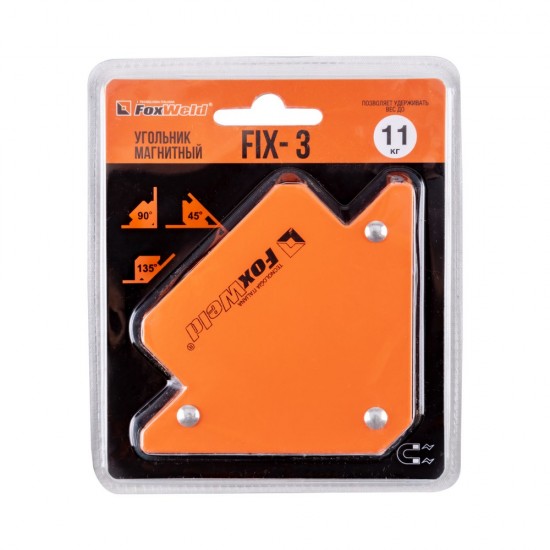 купить Угольник магнитный FIX-3 (45/90/135град, до 11кг)