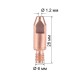 купить Наконечник FoxWeld М6х28х1.2 (CuCrZr) (140.0382/MD0009-82, пр-во FoxWeld/КНР)