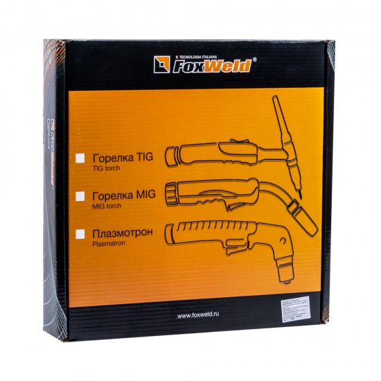 купить FoxWeld Горелка UnoTIG-26 8м (разъем 35мм2, с кнопкой, пр-во FoxWeld/КНР)
