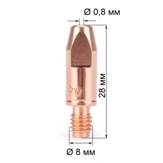 купить Наконечник FoxWeld М6х28х0.8 (CuCrZr) (140.0054/MD0009-78, пр-во FoxWeld/КНР)