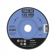 Круг отрезной по металлу FerrLine Expert 125 х 3 х 22,2 мм A46TBF
