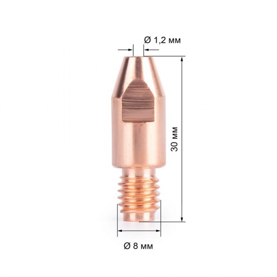 купить Наконечник FoxWeld  M8х30х1.2 (140.0442/MD0005-12, пр-во FoxWeld/КНР)