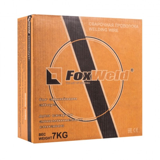 купить FoxWeld Проволока алюминиевая AL Si 5 (ER-4043) д.1.0мм, 7кг D300 (пр-во FoxWeld/КНР)