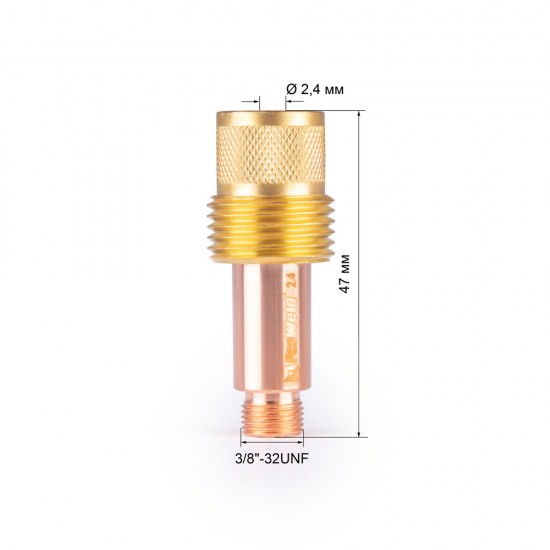 купить FoxWeld Корпус цанги 2,4мм газ.линза (701.0207/TE0006-24, пр-во FoxWeld/КНР)