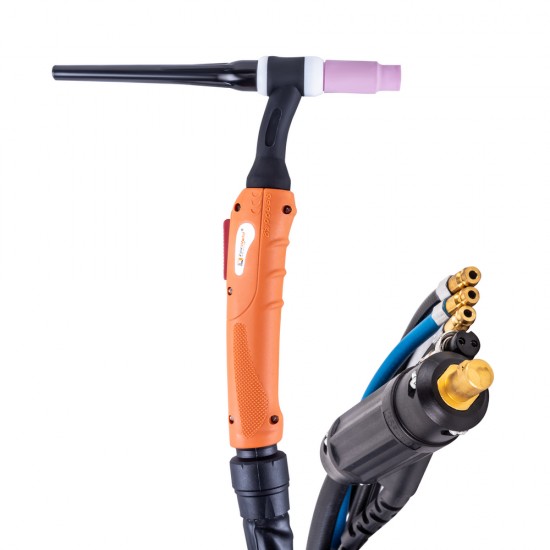 купить FoxWeld Горелка UnoTIG-18 4м (разъем 35мм2, с кнопкой, ж/охл.) (пр-во FoxWeld/КНР)