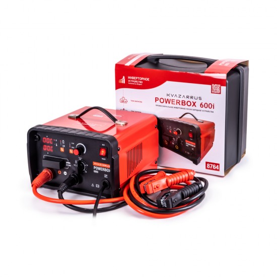 купить Инверторное пуско-зарядное устройство KVAZARRUS PowerBox 600i, таймер, пластиковый кейс