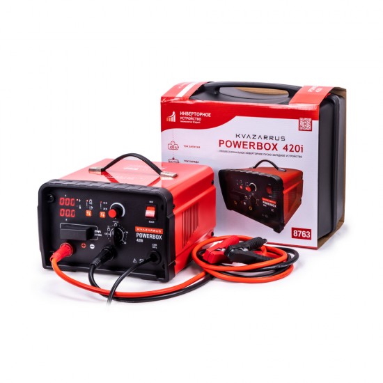 купить Инверторное пуско-зарядное устройство KVAZARRUS PowerBox 420i, таймер, пластиковый кейс