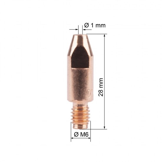 купить Наконечник FoxWeld M6х28х1.0 (AL) (141.0006/MD0009-60, пр-во FoxWeld/КНР)