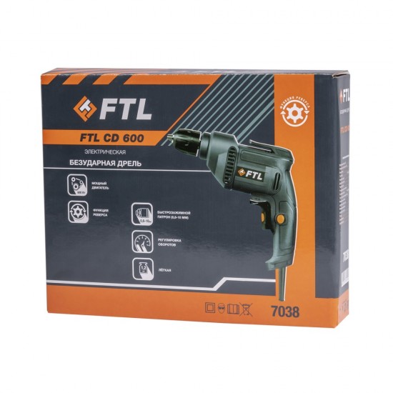 купить Сетевая безударная дрель FTL CD 600