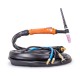 купить FoxWeld Горелка UnoTIG-18-Flex 4м (разъем 35мм2,с кнопкой, ж/охл.) (пр-во FoxWeld/КНР)