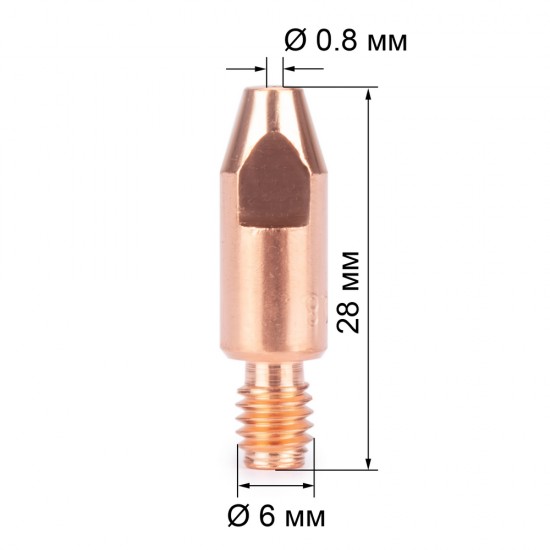 купить Наконечник FoxWeld M6х28х0.8 (AL) (141.0001/MD0009-58, пр-во FoxWeld/КНР)