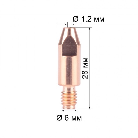 купить Наконечник FoxWeld M6х28х1.2 (AL) (141.0010/MD0009-62, пр-во FoxWeld/КНР)