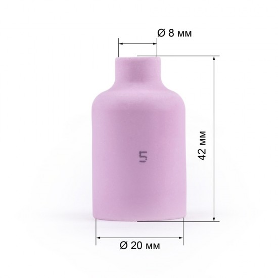 купить Varteg Сопло керам. 8,0мм № 5 газ.линза (701.0421/ТС0032, 42мм, пр-во FoxWeld/КНР)
