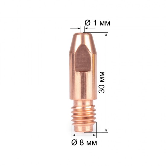 купить Наконечник Varteg M8х30х1.0 (140.0313/MD0005-10, пр-во FoxWeld/КНР)