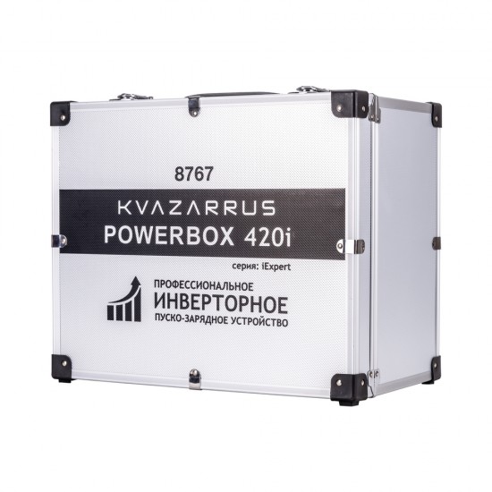 купить Инверторное пуско-зарядное устройство KVAZARRUS PowerBox 420i, таймер, алюминиевый кейс