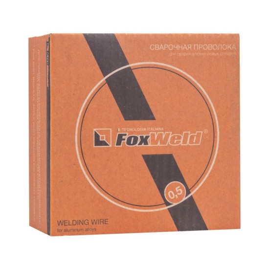 купить FoxWeld Проволока алюминиевая AL Si 5 (ER-4043) д.0.8мм, 0,5кг D100 (пр-во FoxWeld/КНР)