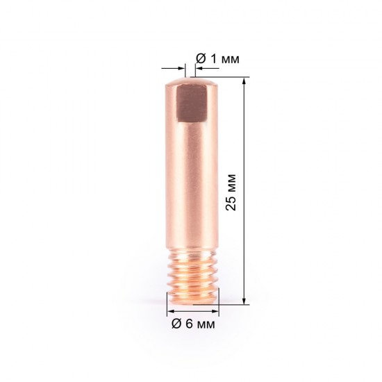 купить Наконечник М6х25х1.0 прямой (140.0253/MD0008-10)