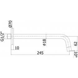 Излив Paffoni Light ZBOC046NO