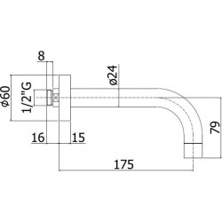 Излив Paffoni Light ZBOC041CR