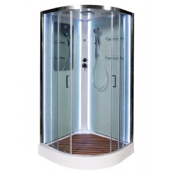 Душевая кабина AvaCan A01 с LED-подсветкой и кнопкой 100x100 см