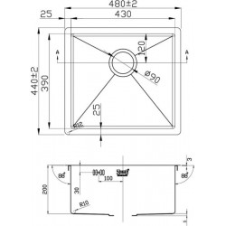 Zorg Inox R 4844 Мойка кухонная
