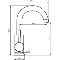 Смеситель для раковины Dorff Logic SS D3002101SS