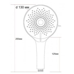 Лейка для душа ESKO SPL1303 Satin хром