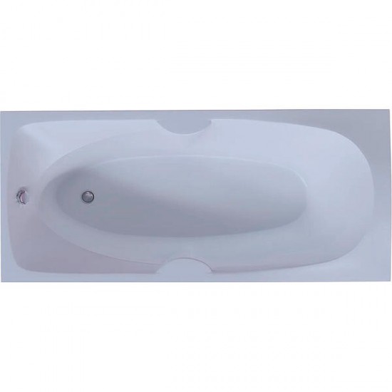 Акриловая ванна Aquatek Европа EVR180-0000041 180х80 см с фронтальным экраном вклеенный цельносварной металлический каркас