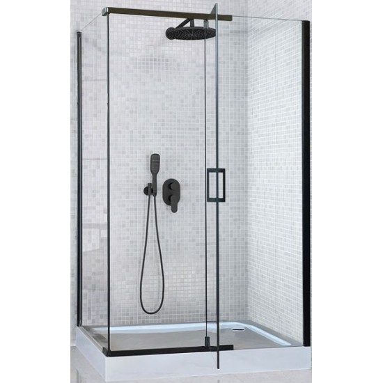 Душевой уголок Royal Bath HPV RB8120HPV-T-BL 120x80см чёрный