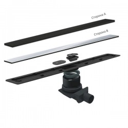 Душевой лоток Pestan Confluo Frameless Line 300 Black Glass