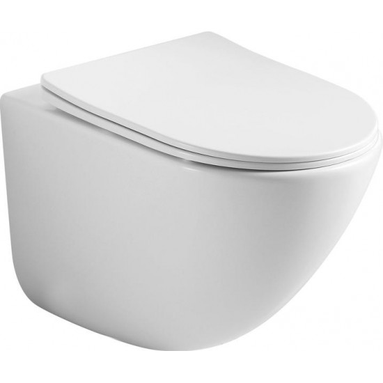 Подвесной унитаз Ceramica Nova Mono CN1905 безободковый белый
