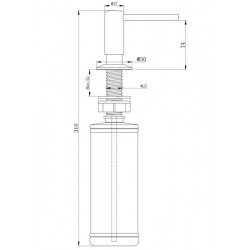 Дозатор Paulmark Decus D004-431 белый матовый