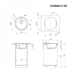 Кухонная мойка Ulgran Classic U-101-302 песочный