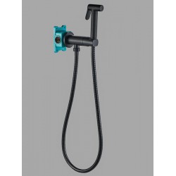 Гигиенический душ со смесителем ALMAes Agata AL-877-05 чёрный