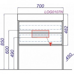Напольная тумба под раковину Clarberg Logic LOG0107N 70см белый