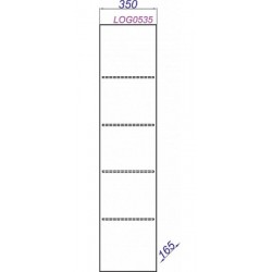 Пенал подвесной Clarberg Logic LOG0535 35x150см белый