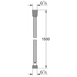 Душевой шланг GROHE Relexaflex Metal Long-Life 28143001 1500 мм хром