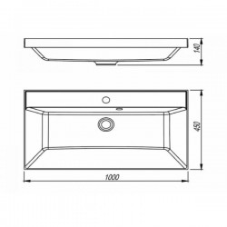 Раковина Style Line Asti СС-00002479 100 см серый шёлк