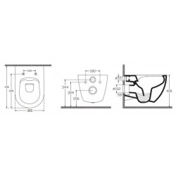 Подвесной унитаз Isvea Infinity 10NF02001SV-2S-TRZ безободковый крышка микролифт лососевый Terrazzo