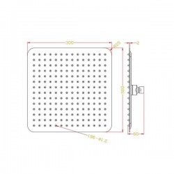 Верхний душ Rav Slezak KS0004CMAT черный