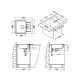 Кухонная мойка Alveus 1065681 Line 60 Nat-90 61.5x50