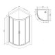 Душевой уголок Am.Pm Gem W90UG-401-100MT 100x100 см хром