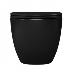 Унитаз подвесной D&K Matrix DT1396025 безободковый чёрный