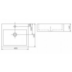Раковина SSWW CL3036 495?435?145