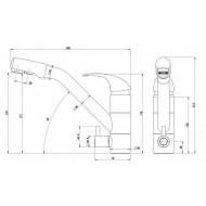 Смеситель для кухни Paulmark Hessen He213017-CR хром